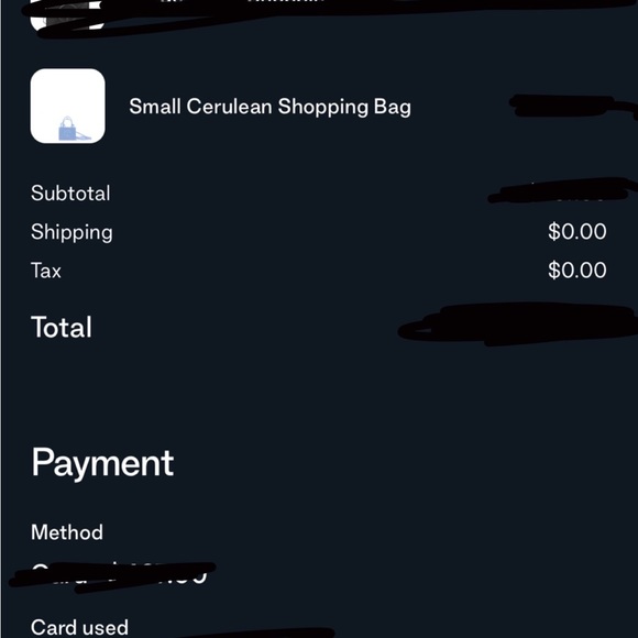 NWT! Small Telfar Cerulean Shopping Bag - Picture 8 of 8